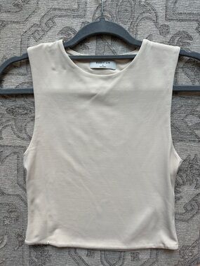 Aritzia Women's Original Contour Muscle Tank in Cream size 0